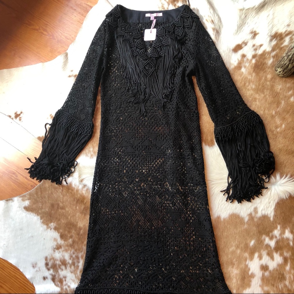 Calypso Macrame Maxi Dress